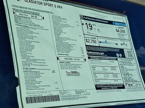 New 2025 Jeep Gladiator Sport image 20