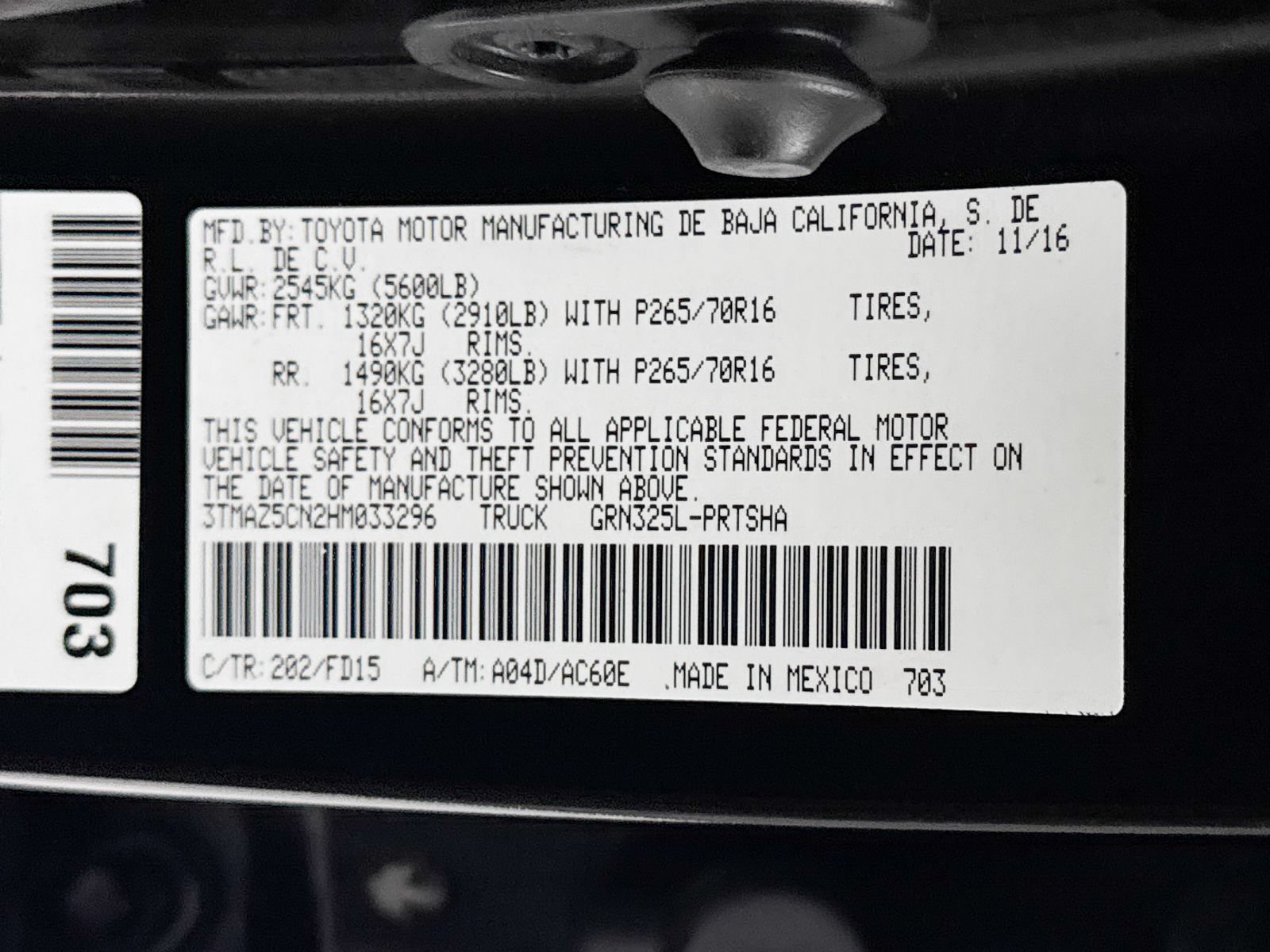 Used 2017 Toyota Tacoma TRD Off-Road w/ Tow Package RWD image 33