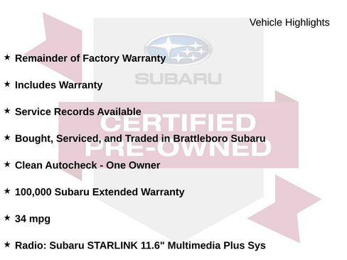 Certified 2024 Subaru Crosstrek 2.0i Premium AWD/4WD image 9
