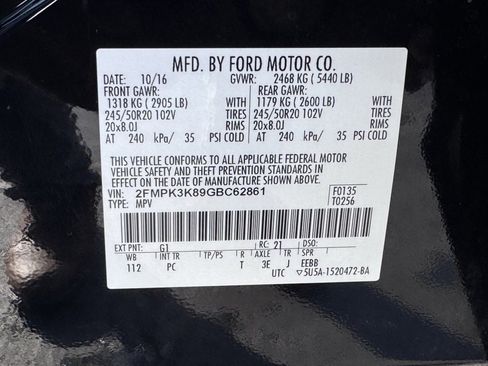 Used 2016 Ford Edge Titanium w/ Equipment Group 301A image 43
