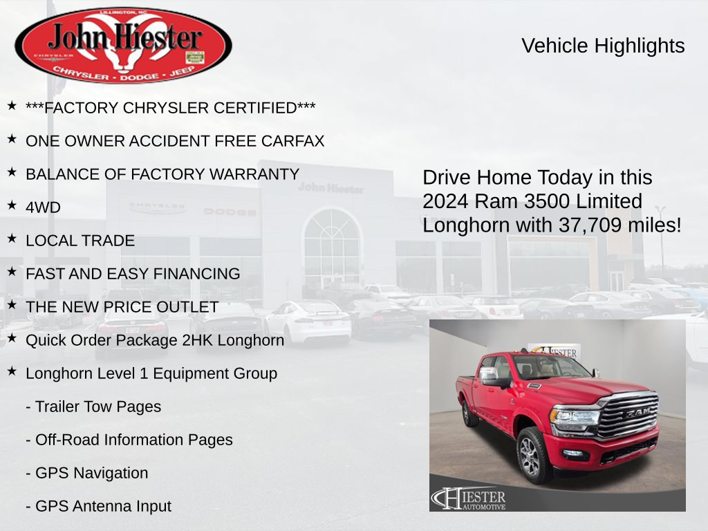 Certified 2024 RAM 3500 Limited w/ Towing Technology Group AWD/4WD image 6