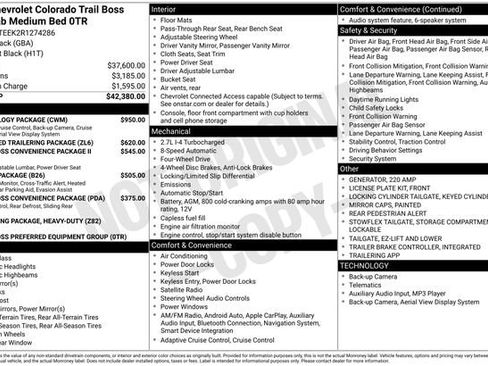 Used 2024 Chevrolet Colorado Trail Boss w/ Technology Package image 6