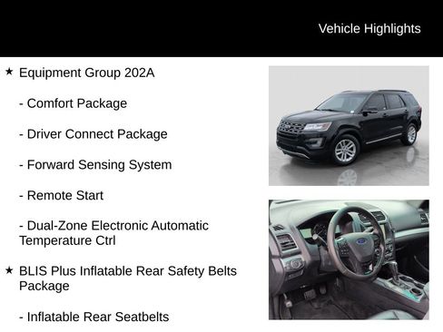 Used 2016 Ford Explorer XLT w/ Equipment Group 202A image 5
