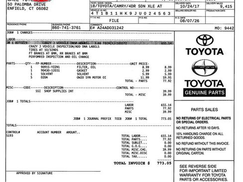 Used 2018 Toyota Camry XLE w/ Audio Package FWD image 12