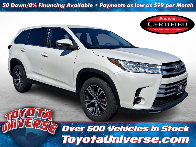 Certified 2019 Toyota Highlander LE w/ Carpet Mat Package (TMS) FWD image 1