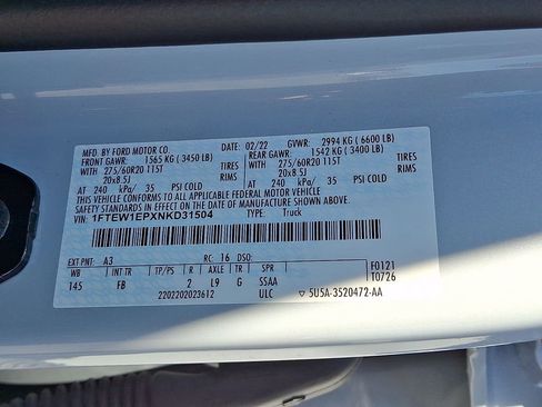 Used 2022 Ford F150 XLT w/ Equipment Group 302A High image 28