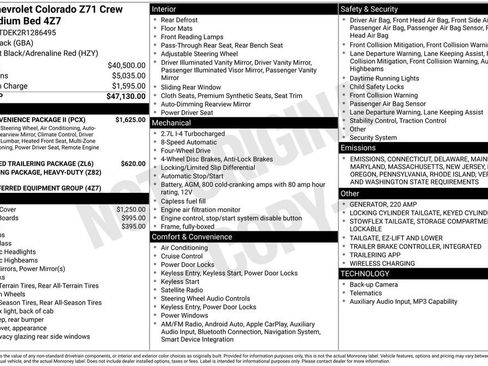 Certified 2024 Chevrolet Colorado Z71 w/ Z71 Convenience Package 2 image 38