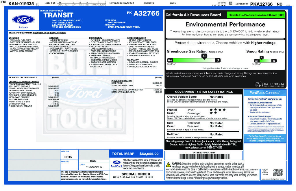 Used 2023 Ford Transit 250 Medium Roof AWD image 29