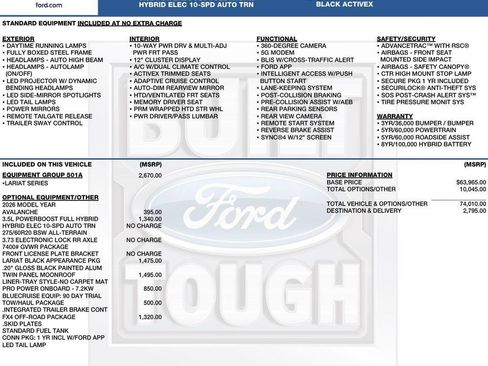 New 2026 Ford F150 Lariat w/ Equipment Group 501A Mid AWD/4WD image 2