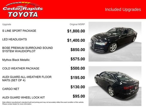 Used 2016 Audi A6 3.0T Premium Plus w/ S Line Sport Package image 6