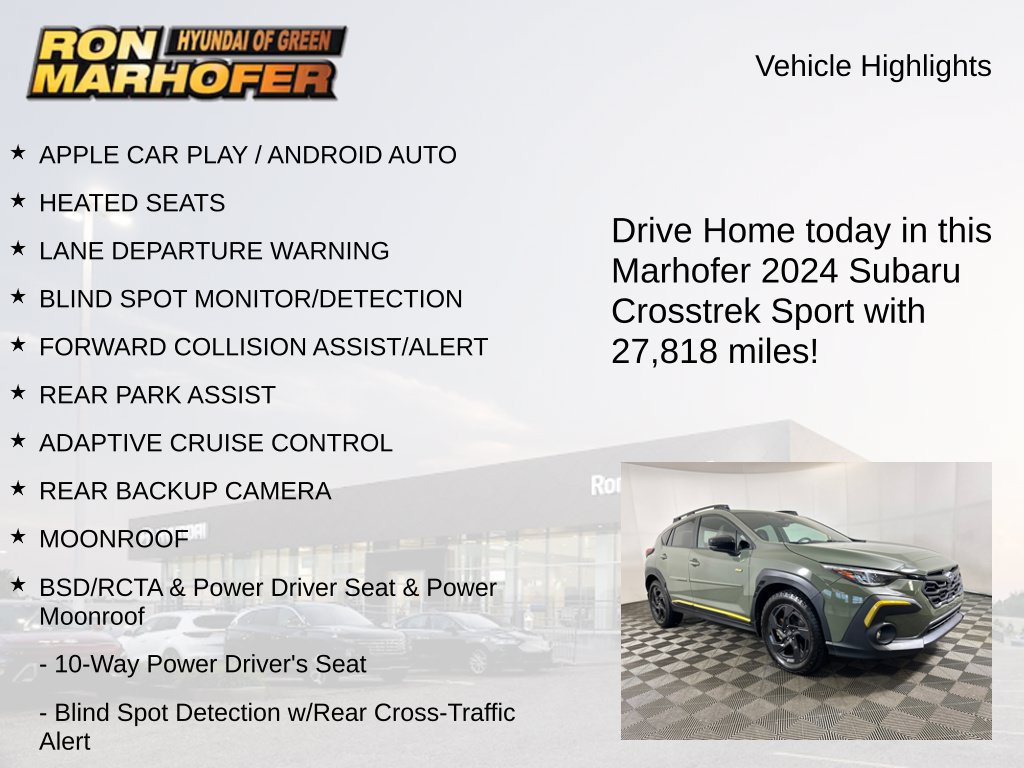 Used 2024 Subaru Crosstrek 2.5i Sport AWD/4WD image 15