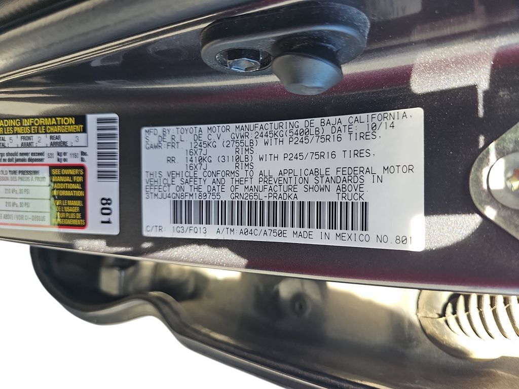 Used 2015 Toyota Tacoma PreRunner w/ SR5 Package RWD image 32