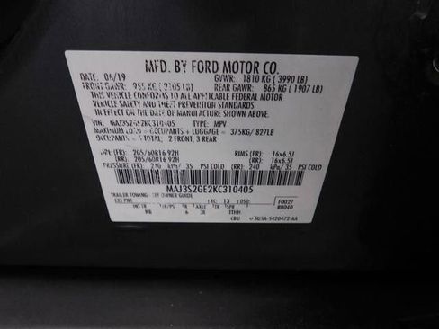 Used 2019 Ford EcoSport SE w/ SE Convenience Package image 45