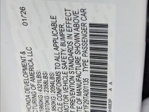 New 2026 Honda Accord LX image 16