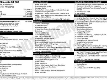 Used 2022 GMC Acadia SLE w/ Driver Convenience Package