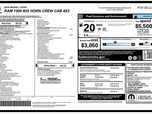 Used 2024 RAM 1500 Big Horn RWD image 3
