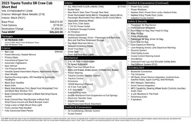 Used 2023 Toyota Tundra SR AWD/4WD image 13