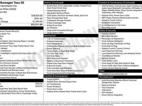 Used 2023 Volkswagen Taos SE image 27