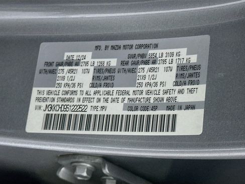 Used 2025 MAZDA CX-90 3.3 Turbo w/ Premium Sport Pkg AWD/4WD image 12