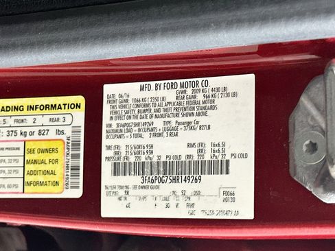 Used 2017 Ford Fusion S FWD image 12
