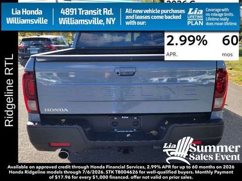 New 2026 Honda Ridgeline RTL image 4