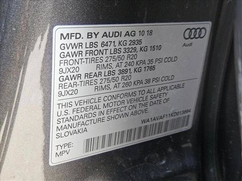 Used 2019 Audi Q8 Premium w/ Convenience Package AWD/4WD image 25