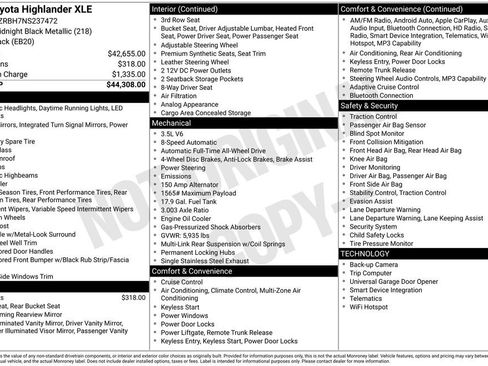 Used 2022 Toyota Highlander XLE image 22