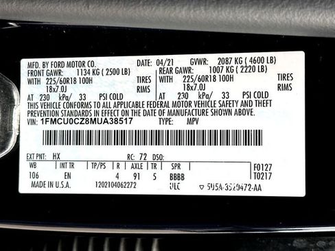 Used 2021 Ford Escape SEL FWD image 32