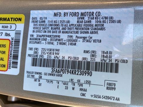 Used 2019 Ford Fusion SE image 39