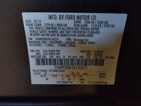 Used 2015 Ford Taurus SEL w/ Equipment Group 201A image 33