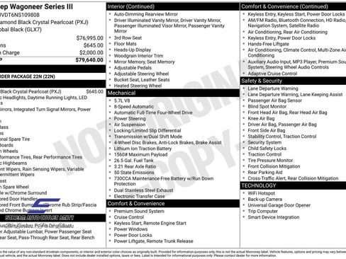 Used 2022 Jeep Wagoneer Series III image 40