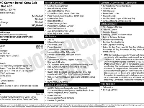 Used 2018 GMC Canyon Denali AWD/4WD image 2