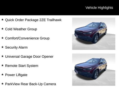 Used 2019 Jeep Cherokee Trailhawk w/ Comfort/Convenience Group AWD/4WD image 5