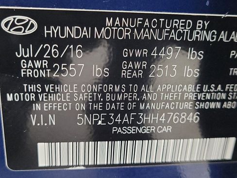 Used 2017 Hyundai Sonata Sport w/ Value Edition Package 02 image 33
