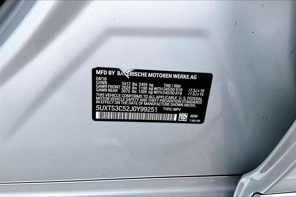 Used 2018 BMW X3 M40i w/ Premium Package AWD/4WD image 19