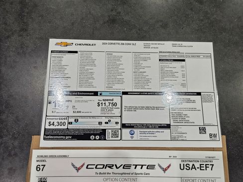 Used 2024 Chevrolet Corvette Z06 w/ Battery Protection Package RWD image 22