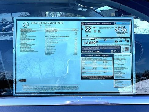 New 2026 Mercedes-Benz GLE 350 GLE 350 4MATIC SUV image 17