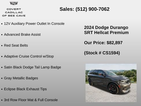 Used 2024 Dodge Durango SRT Hellcat AWD/4WD image 30
