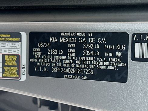 Used 2024 Kia Forte LXS image 12