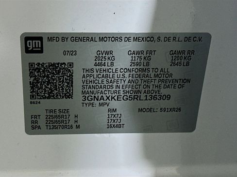 Used 2024 Chevrolet Equinox LT w/ LPO, Floor Liner Package image 12