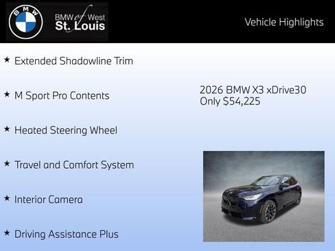 Certified 2026 BMW X3 xDrive30 w/ Premium Package image 32