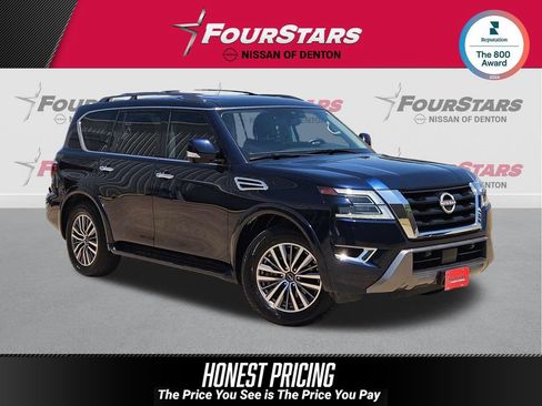 Used 2023 Nissan Armada SL w/ Captain's Chairs Package RWD image 1
