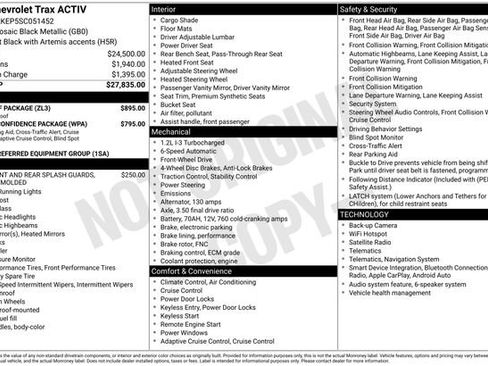Used 2025 Chevrolet Trax ACTIV w/ Sunroof Package FWD image 3