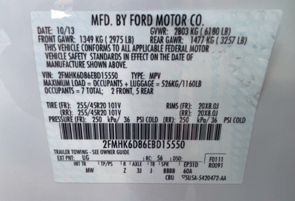 Used 2014 Ford Flex Limited w/ Class III Trailer Tow Package AWD/4WD image 28