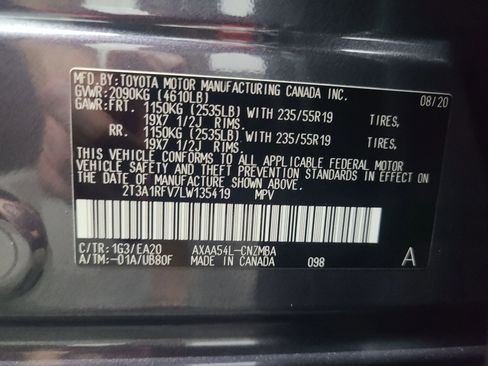 Used 2020 Toyota RAV4 XLE Premium AWD/4WD image 3