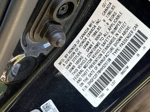 Certified 2017 Honda Civic EX image 12