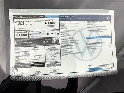 New 2026 Volkswagen Jetta SE image 15