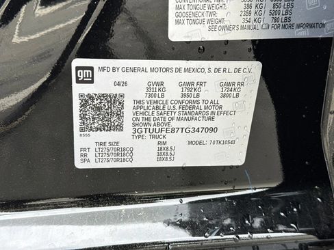 New 2026 GMC Sierra 1500 AT4X w/ LPO, Black Badging Package AWD/4WD image 26