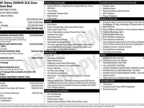 Used 2024 GMC Sierra 2500 SLE w/ SLE Convenience Package AWD/4WD image 20