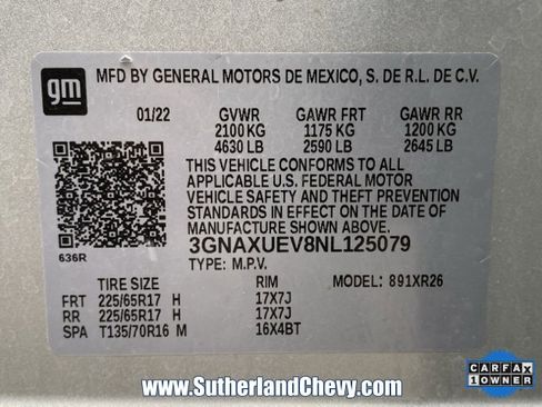 Used 2022 Chevrolet Equinox LT image 44
